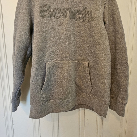 Used Medium Men's Gray Bench Pullover Hoodie - Picture 5 of 15